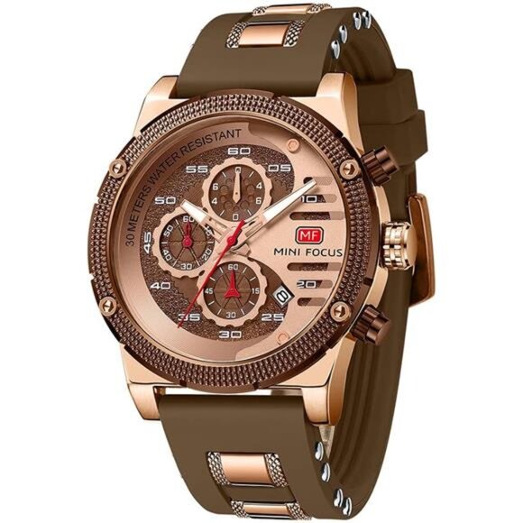 Mens Watches for Men Casual Chronograph Waterproof Sport Military Watch Analog